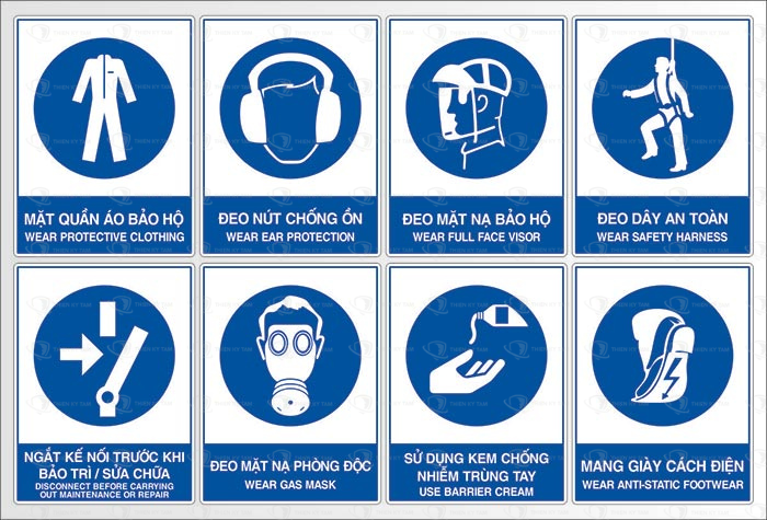 Các loại biển báo bảo hộ lao động