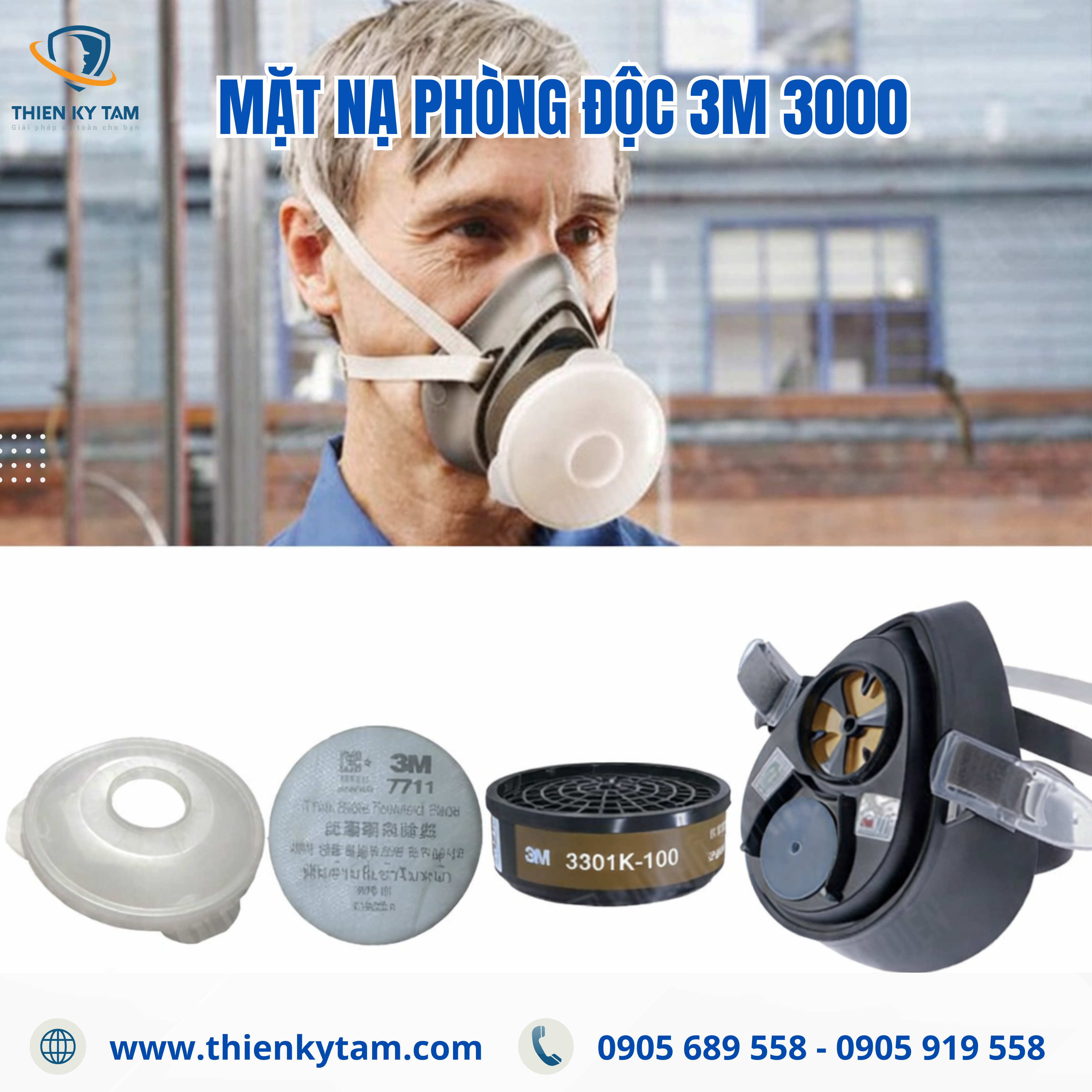 Mặt nạ nửa mặt 3M 3000