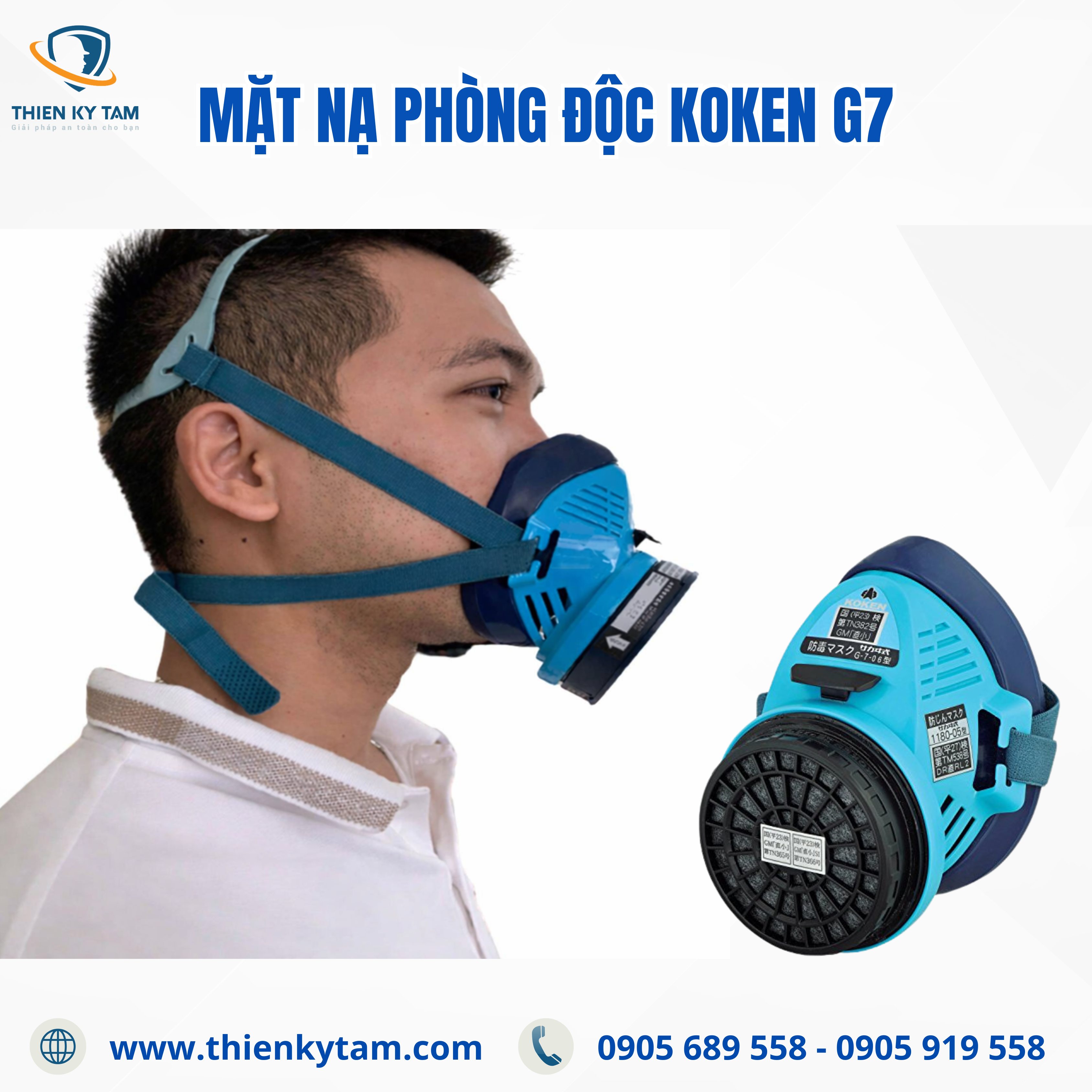 Mặt nạ chống hóa chất Koken G7