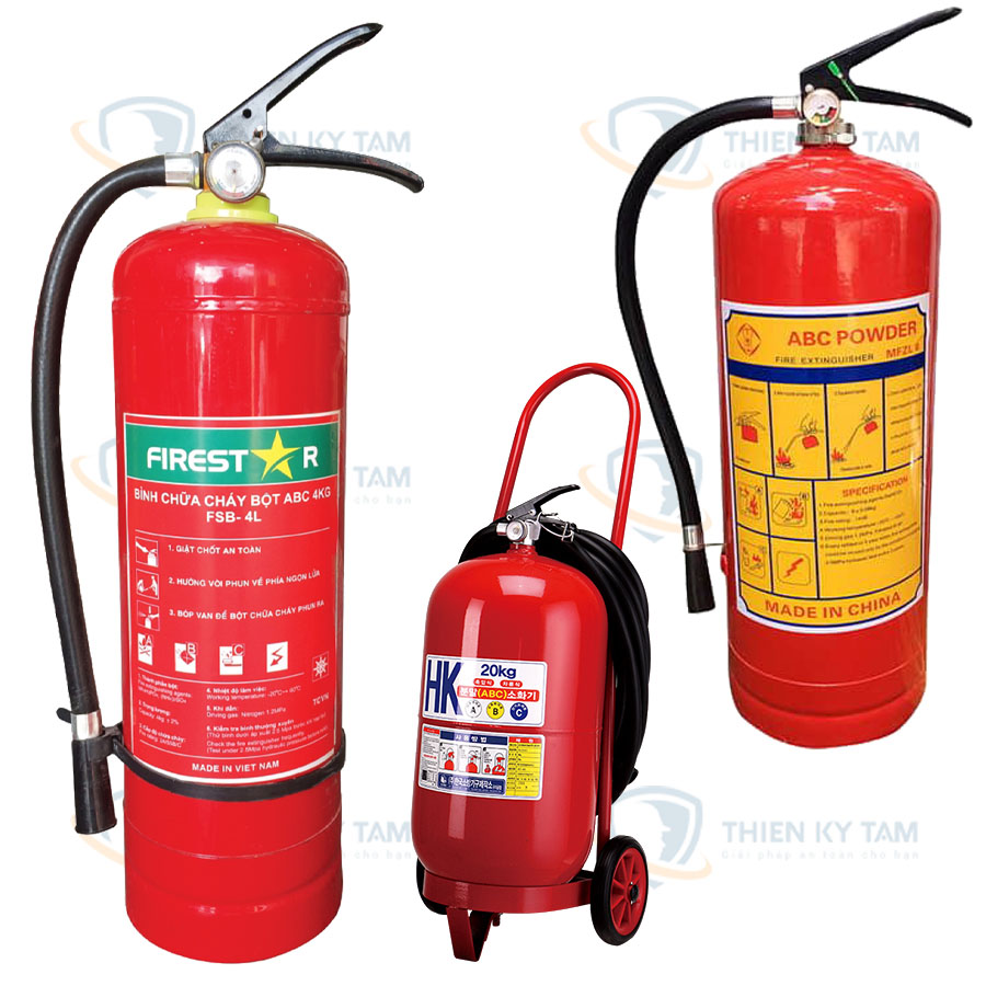 Bình chữa cháy dạng bột và bình chữa cháy đẩy dạng bột